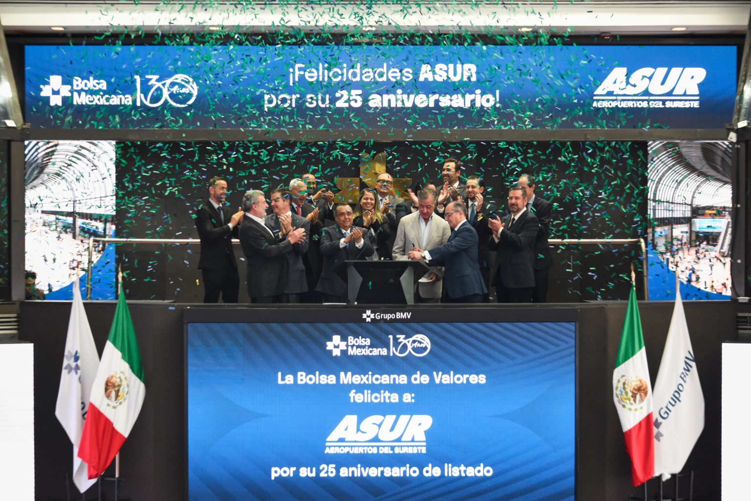 ASUR cumplió 25 años en la Bolsa Mexicana - Hablemos de Bolsa
